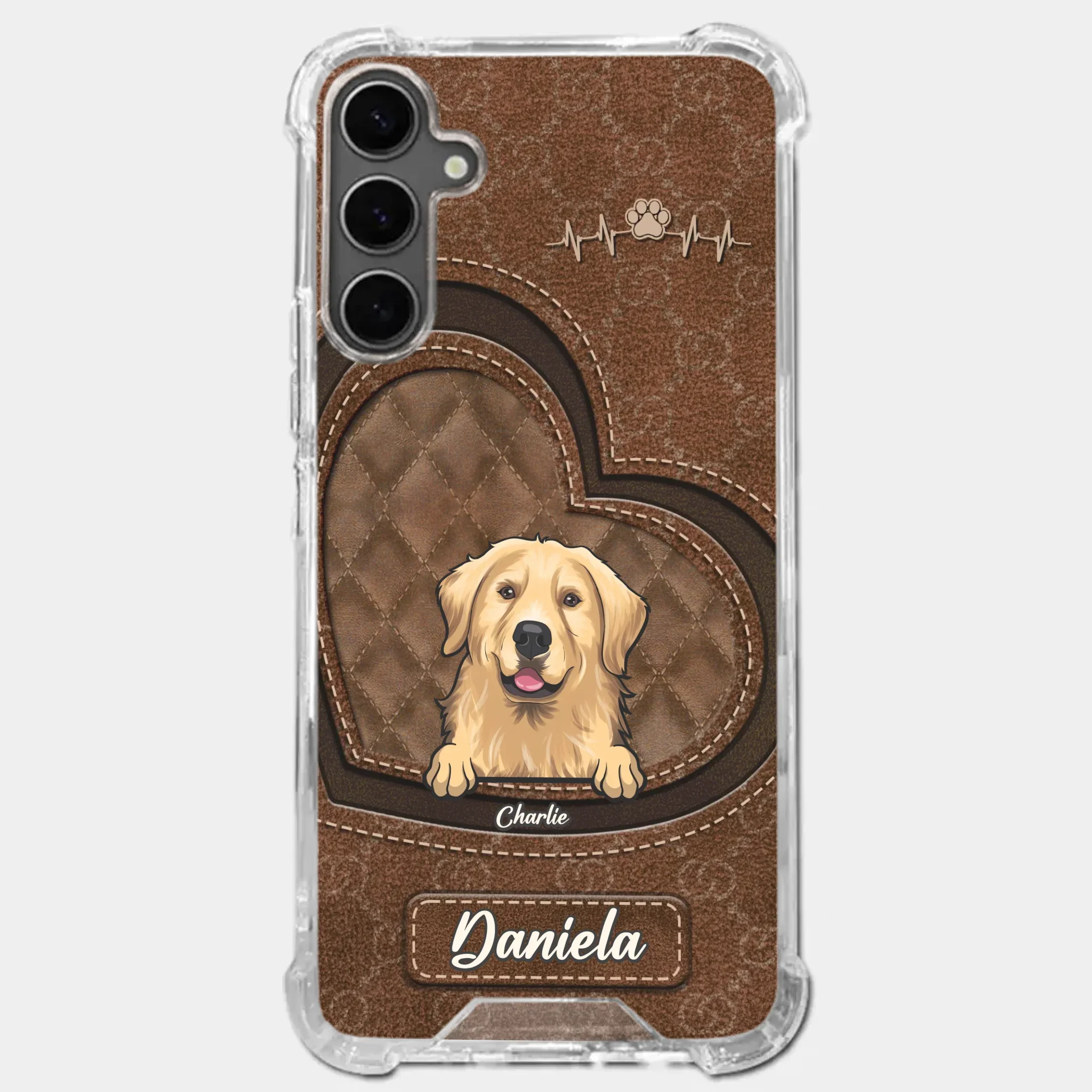 Love Grows With Every Paw Print - Dog & Cat Personalized Custom Clear Phone Case - Gift For Pet Owners, Pet Lovers - Image 35