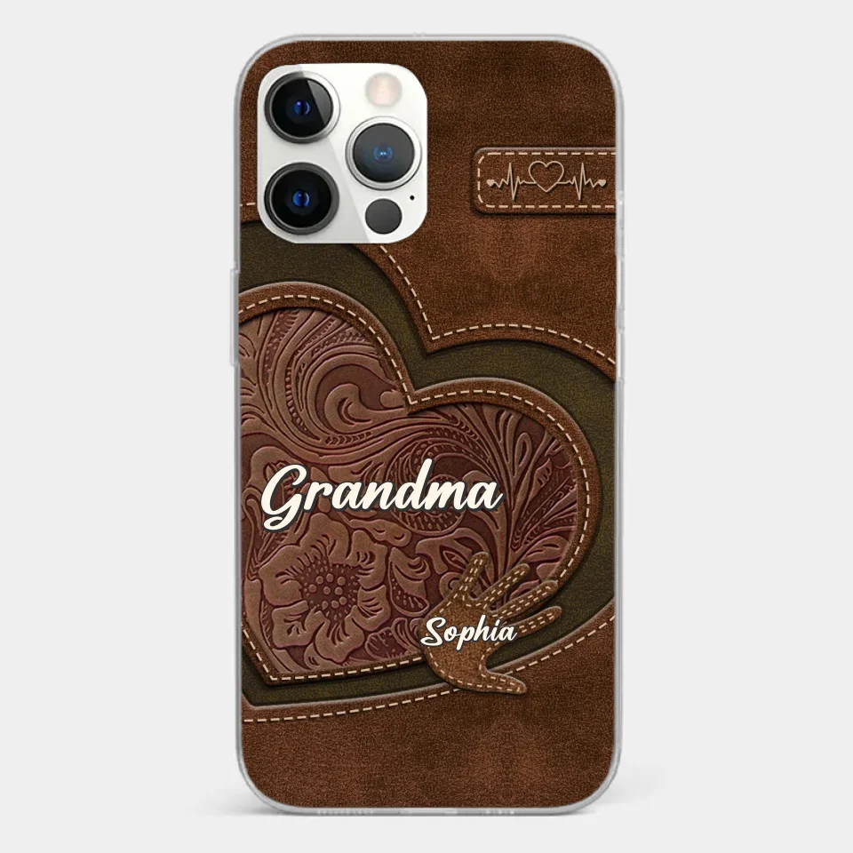 Love In Every Touch - Family Personalized Custom Clear Phone Case - Gift For Mom, Grandma - Image 12