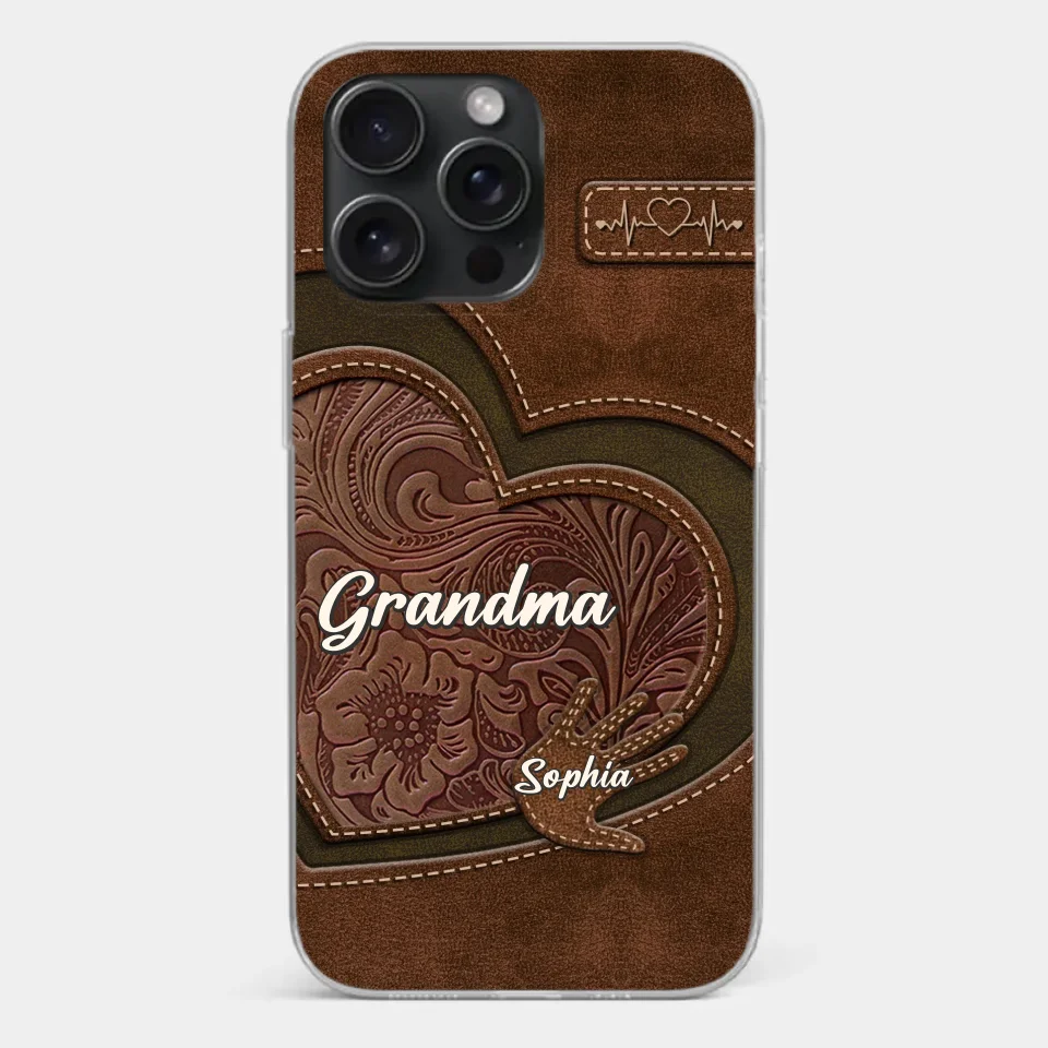 Love In Every Touch - Family Personalized Custom Clear Phone Case - Gift For Mom, Grandma - Image 23