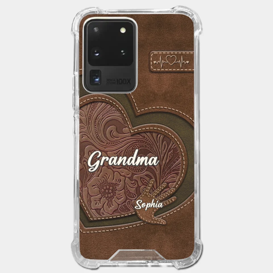 Love In Every Touch - Family Personalized Custom Clear Phone Case - Gift For Mom, Grandma - Image 39
