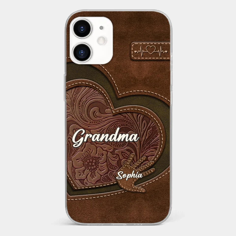 Love In Every Touch - Family Personalized Custom Clear Phone Case - Gift For Mom, Grandma - Image 9