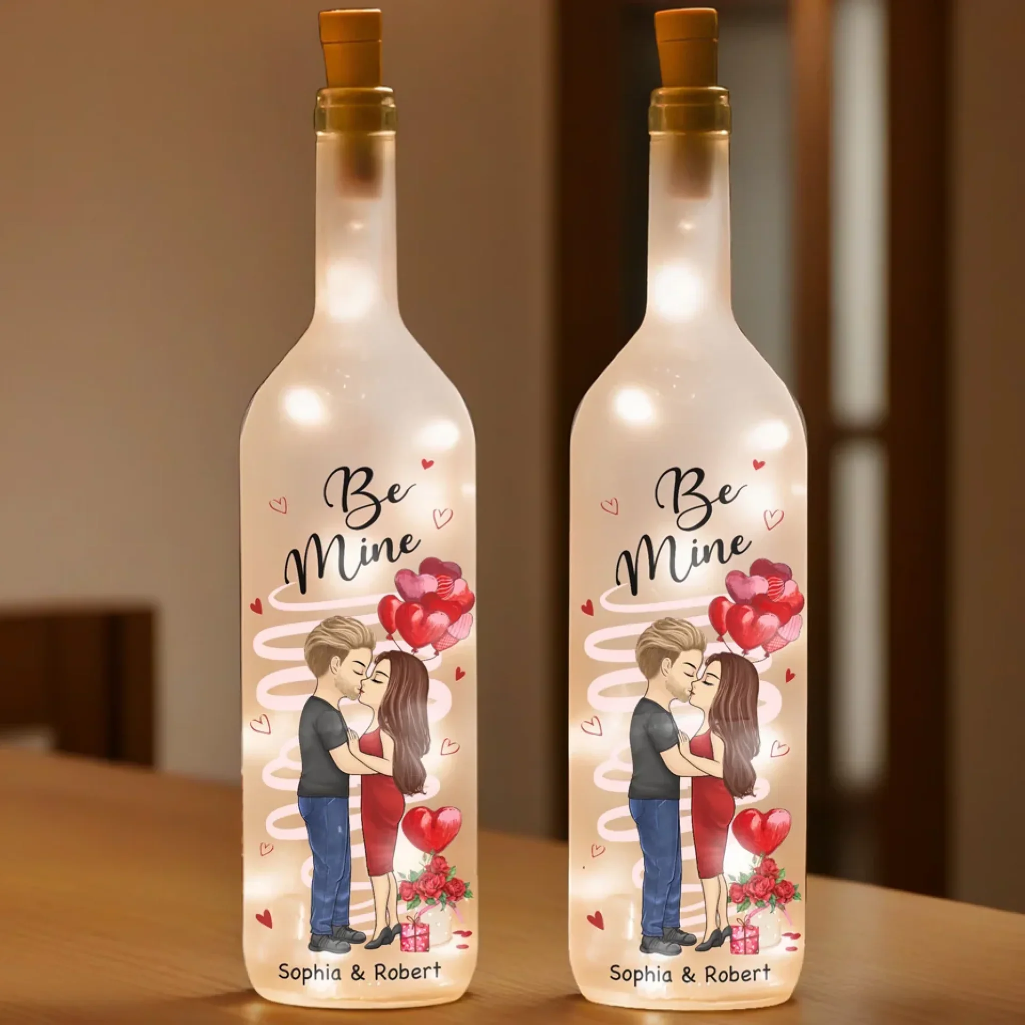 Love Is A Dance We Both Know - Couple Personalized Custom Bottle Lamp - Gift For Husband Wife, Anniversary - Image 3