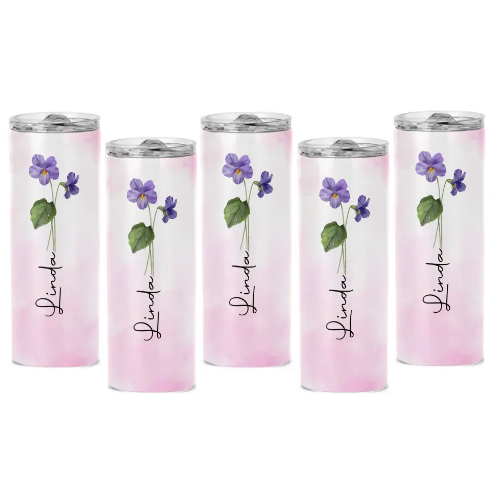 Love Is Beautiful, Friendship Is Better - Bestie Personalized Custom Skinny Tumbler - Wedding Gift, Bridesmaid Gift For Best Friends, BFF, Sisters - Image 7