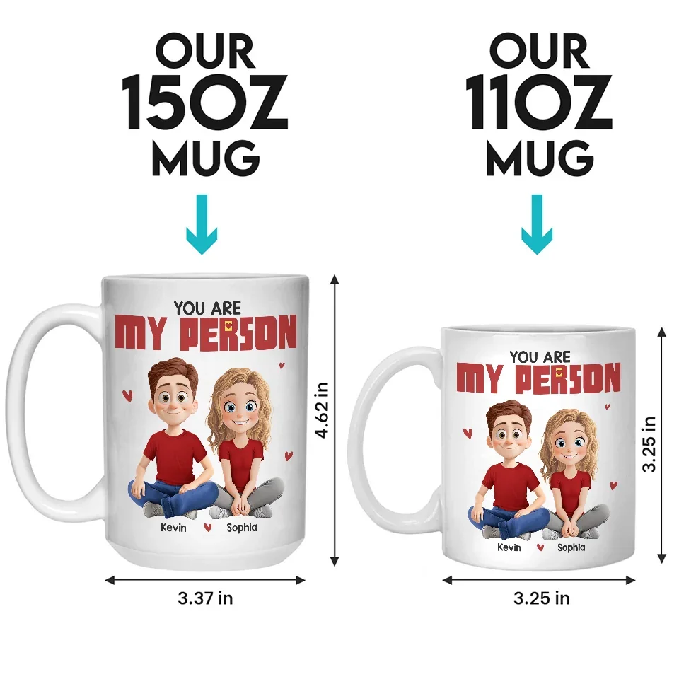 Love Is Being With You - Couple Personalized Custom Mug - Gift For Husband Wife, Anniversary - Image 5
