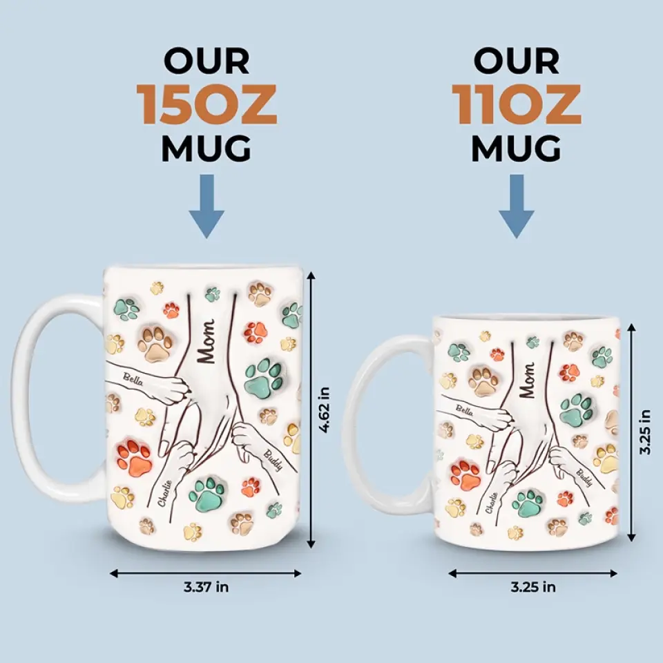 Love Is Not Getting, But Giving - Dog & Cat Personalized Custom 3D Inflated Effect Printed Mug - Mother's Day, Gift For Pet Owners, Pet Lovers - Image 5