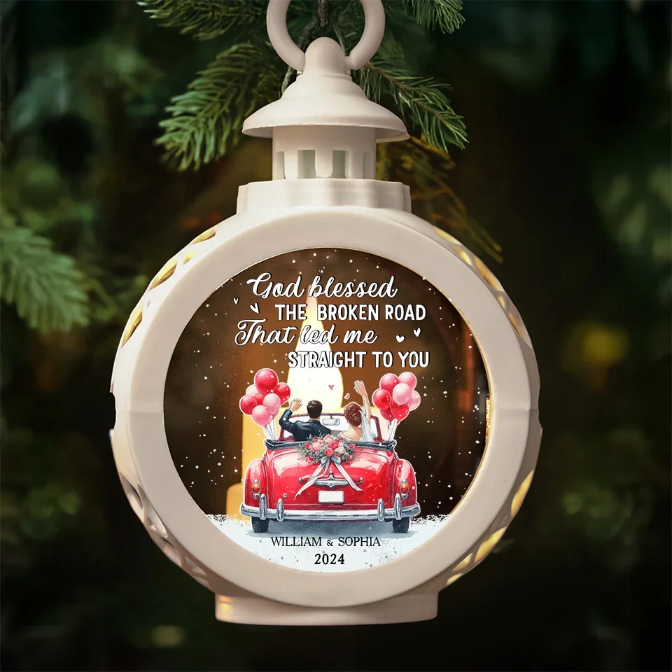 Love Is The Light That Guides Our Way - Couple Personalized Custom Candlelight Lantern Ornament - Christmas Gift For Husband Wife, Anniversary, First Christmas - Image 5