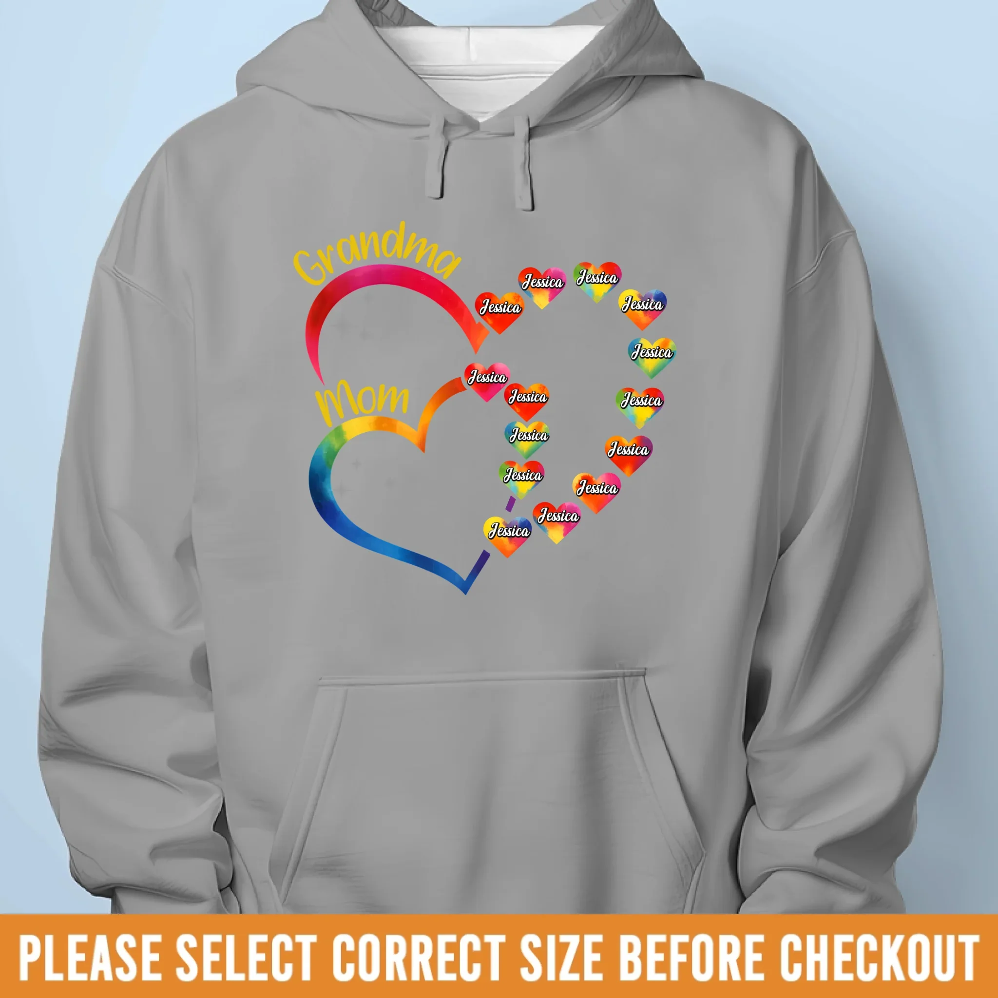 Love Stitched Into Every Name - Family Personalized Custom Unisex T-shirt, Premium T-shirt, Hoodie - Mother's Day, Gift For Mom, Grandma - Image 7