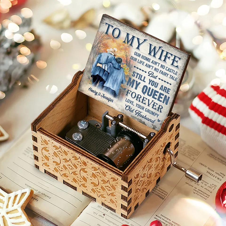 Love That Is True Never Grows Old - Couple Personalized Custom Music Box - Christmas Gift For Husband Wife, Anniversary - Image 4
