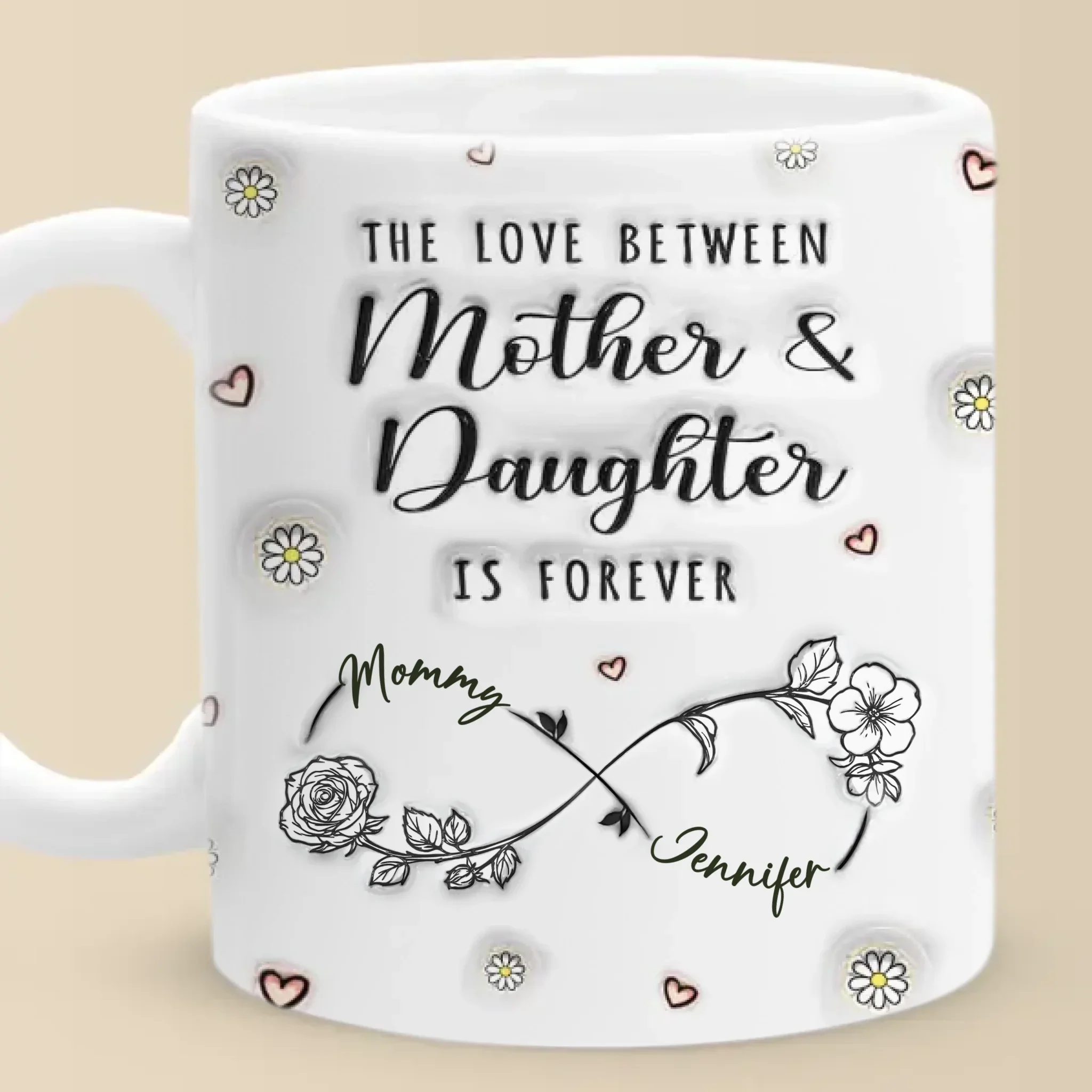 Love Woven Together - Family Personalized Custom 3D Inflated Effect Printed Mug - Mother's Day, Gift For Mom, Daughter - Image 3
