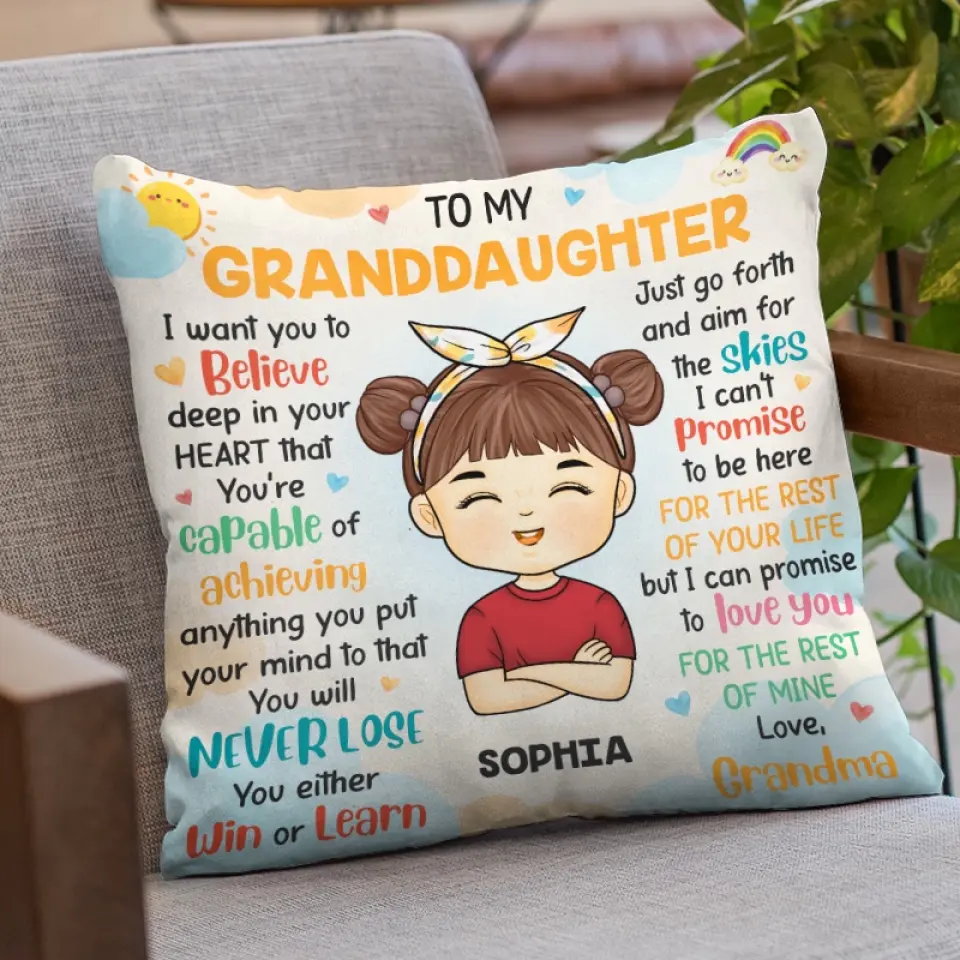 Love You For The Rest Of Mine - Family Personalized Custom Pillow - Gift For Grandma - Image 3
