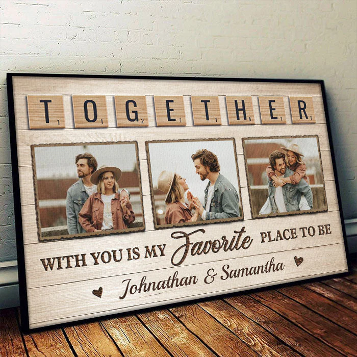 Loved You Then, Love You Still, Always Have, Always Will - Upload Image, Gift For Couples, Husband Wife - Personalized Horizontal Poster - Image 2