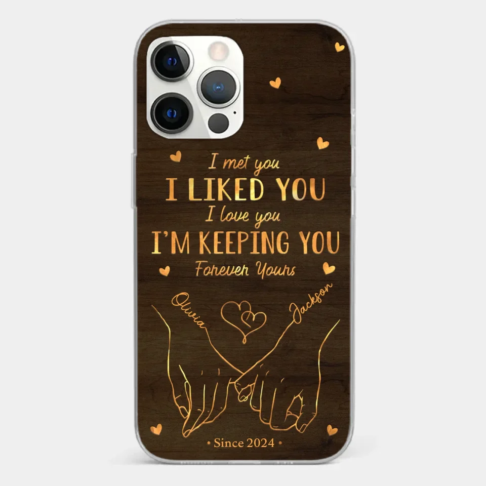 Loved You Then, Love You Still - Couple Personalized Custom Clear Phone Case - Gift For Husband Wife, Anniversary - Image 12