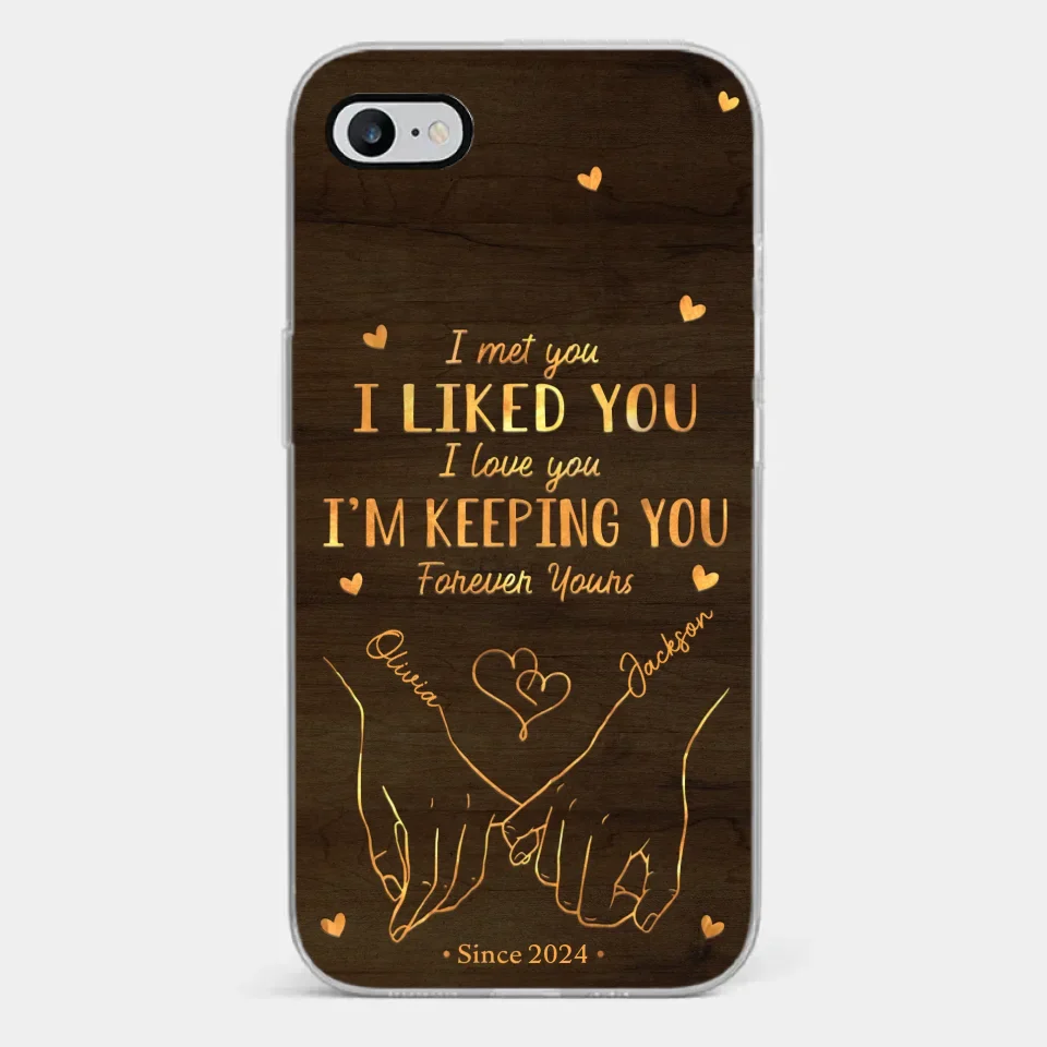 Loved You Then, Love You Still - Couple Personalized Custom Clear Phone Case - Gift For Husband Wife, Anniversary - Image 2