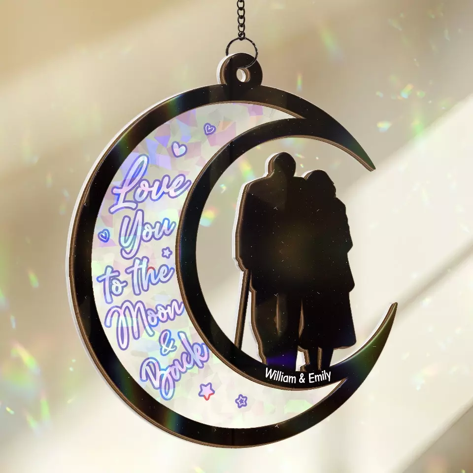 Loving You Well Is My Most Important Relationship Goal - Couple Personalized Window Hanging Suncatcher - Gift For Husband Wife, Anniversary - Image 4