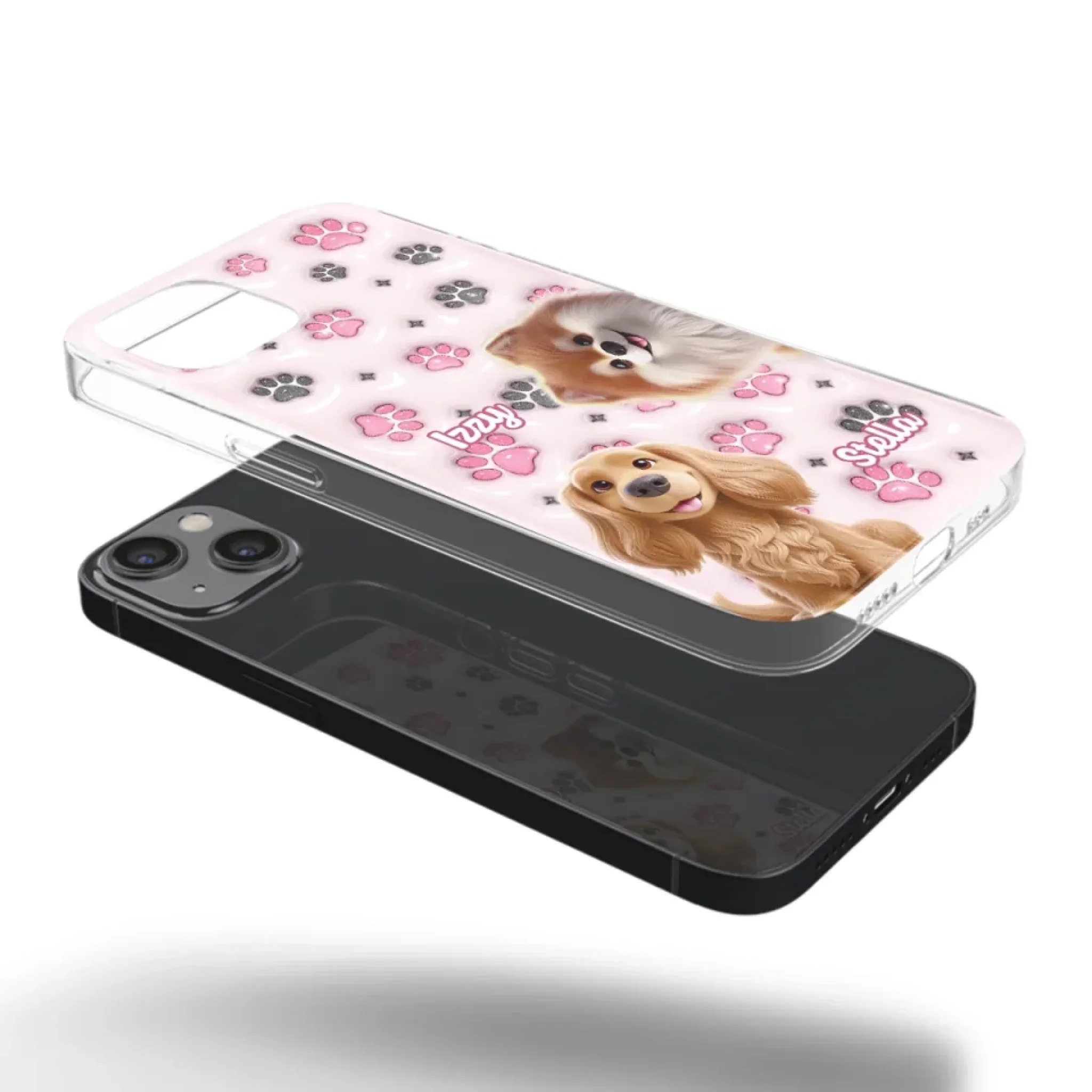 Loyal Paws, Endless Love - Dog Personalized Custom 3D Inflated Effect Printed Clear Phone Case - Gift For Pet Owners, Pet Lovers - Image 33