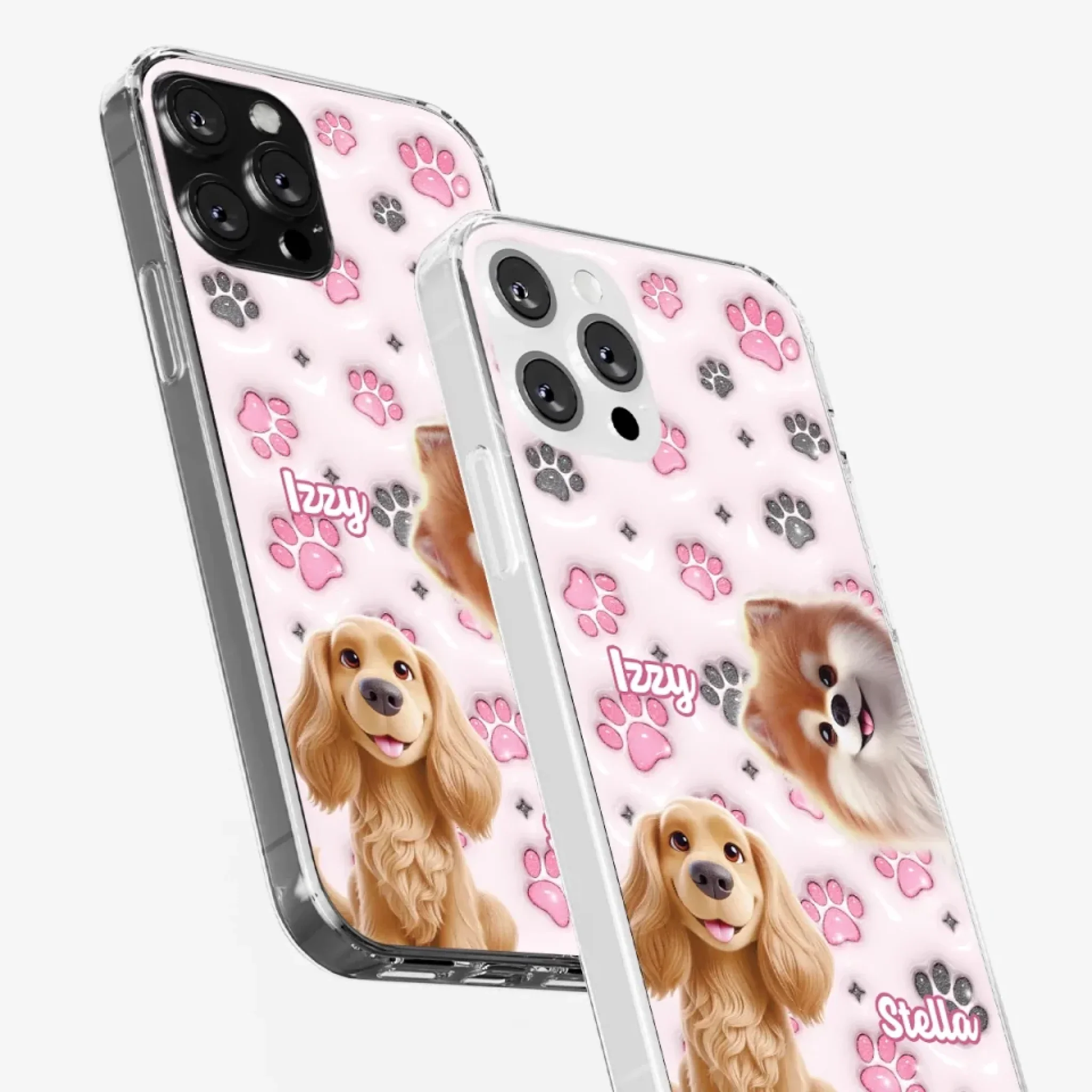 Loyal Paws, Endless Love - Dog Personalized Custom 3D Inflated Effect Printed Clear Phone Case - Gift For Pet Owners, Pet Lovers - Image 34