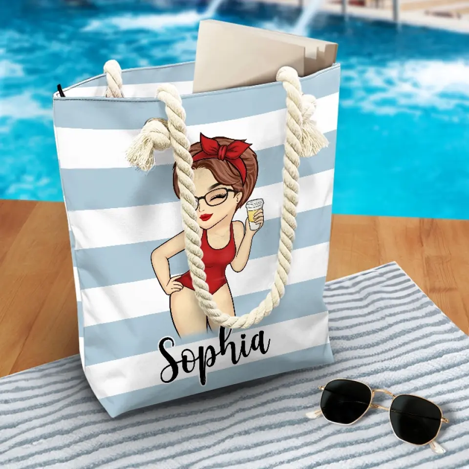 Making Memories Under The Sun - Bestie Personalized Custom Beach Bag - Summer Vacation Gift For Best Friends, BFF, Sisters - Image 3