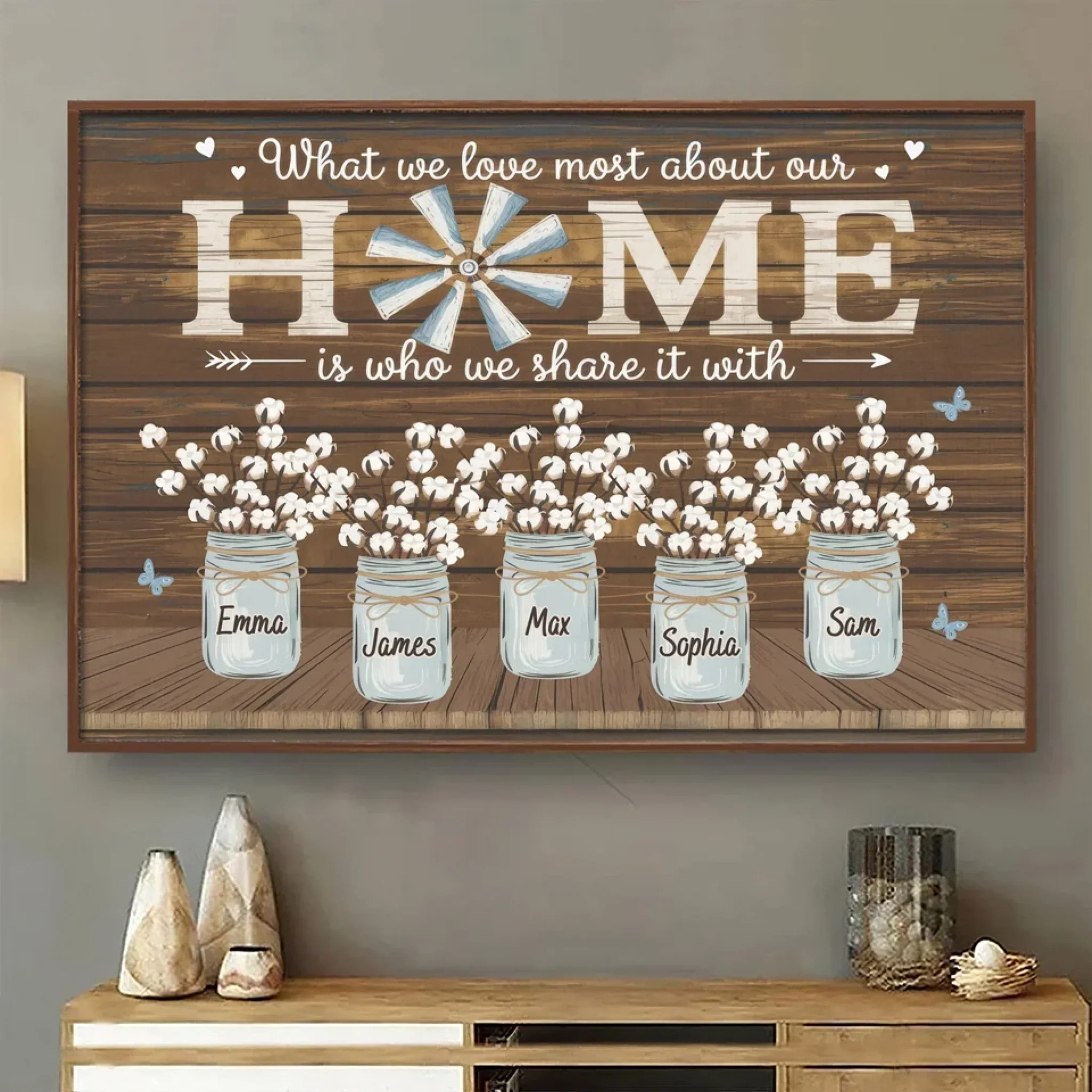 Making Memories With My Family - Family Personalized Custom Horizontal Poster - Gift For Family Members - Image 3