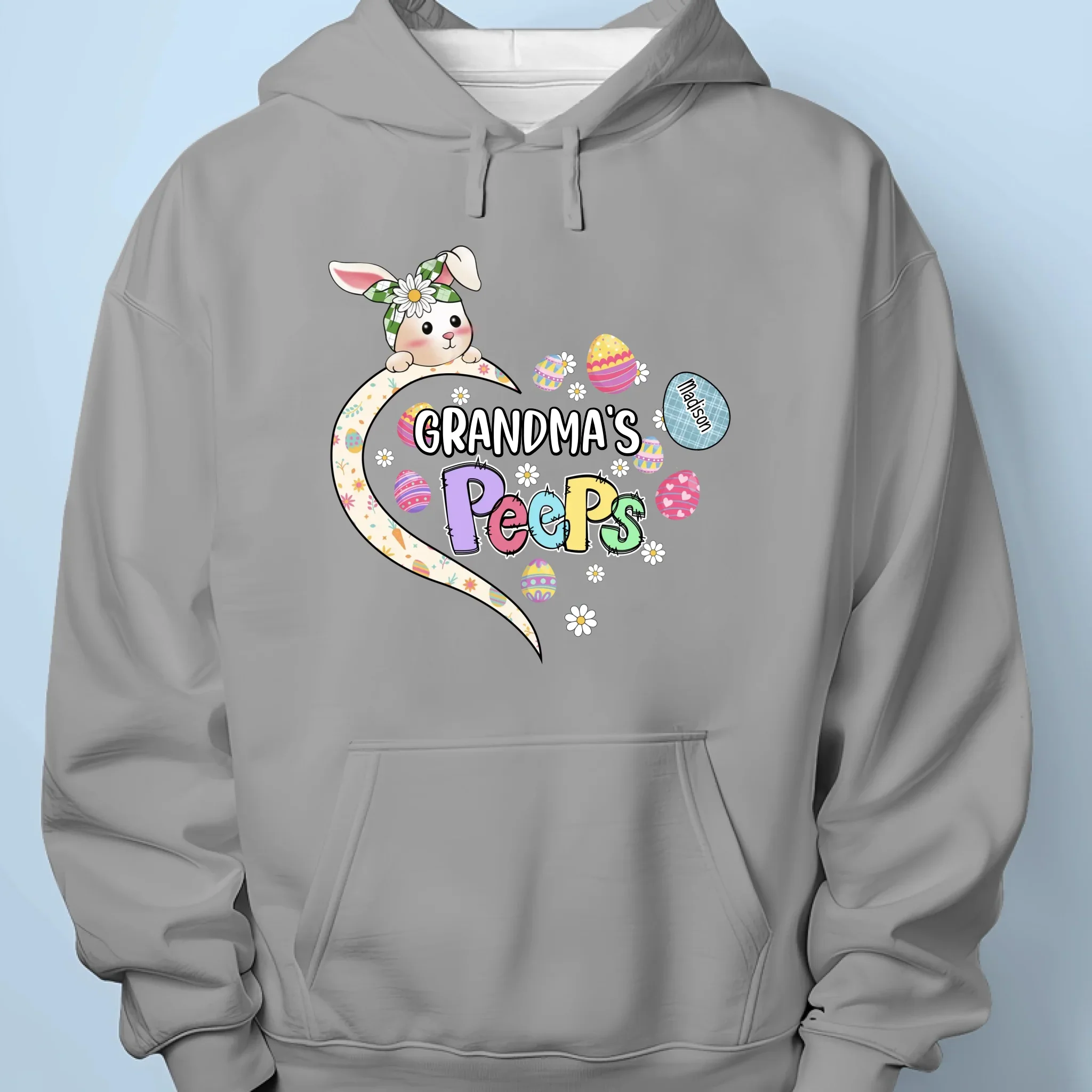 Mama’s Little Bunnies Make Life Sweet - Family Personalized Custom Unisex T-shirt, Premium T-shirt, Hoodie - Easter Gift For Mom, Grandma - Image 7