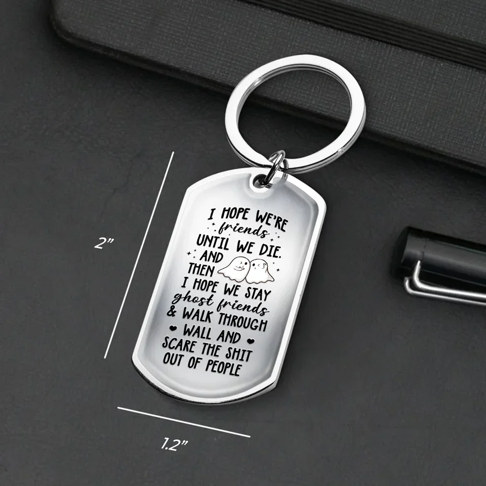 May Our Friendship Last A Lifetime And Beyond - Bestie Personalized Custom Keychain - Gift For Best Friends, BFF, Sisters - Image 5