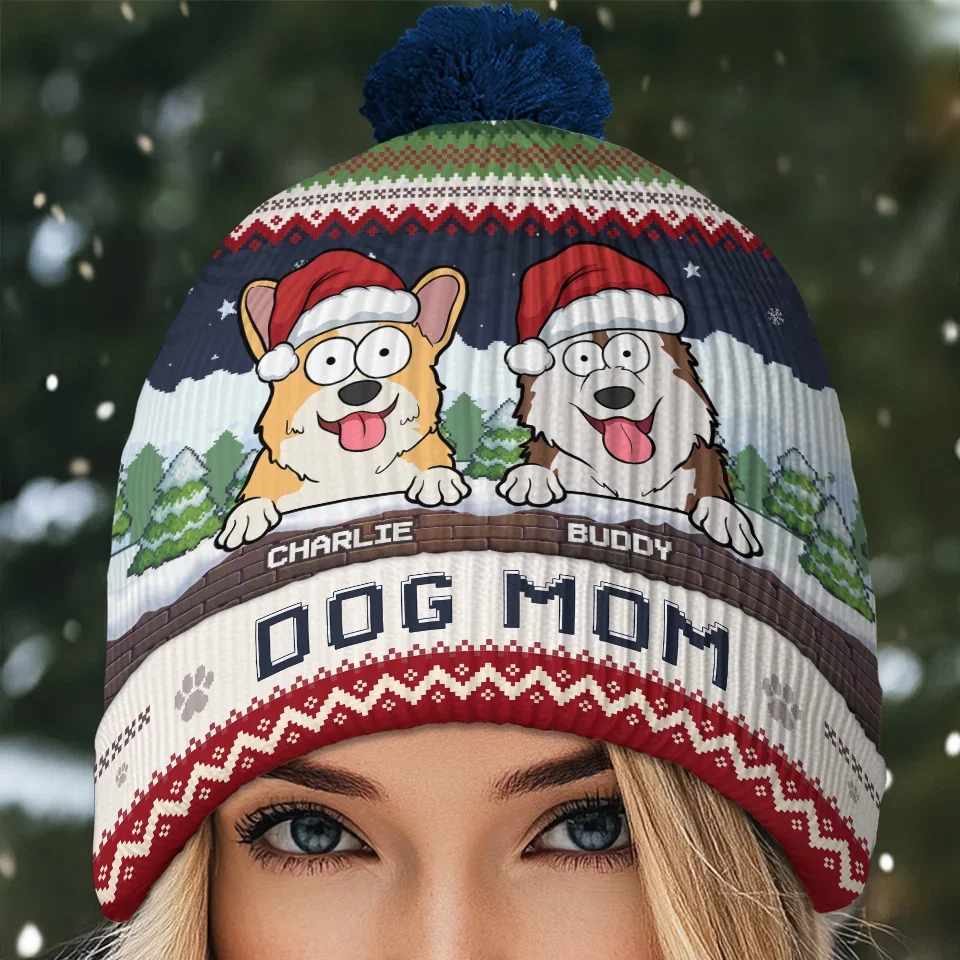 May Your Days Be Snuggly And Bright - Dog & Cat Personalized Custom Christmas Beanie Hat - Christmas Gift For Pet Owners, Pet Lovers - Image 5