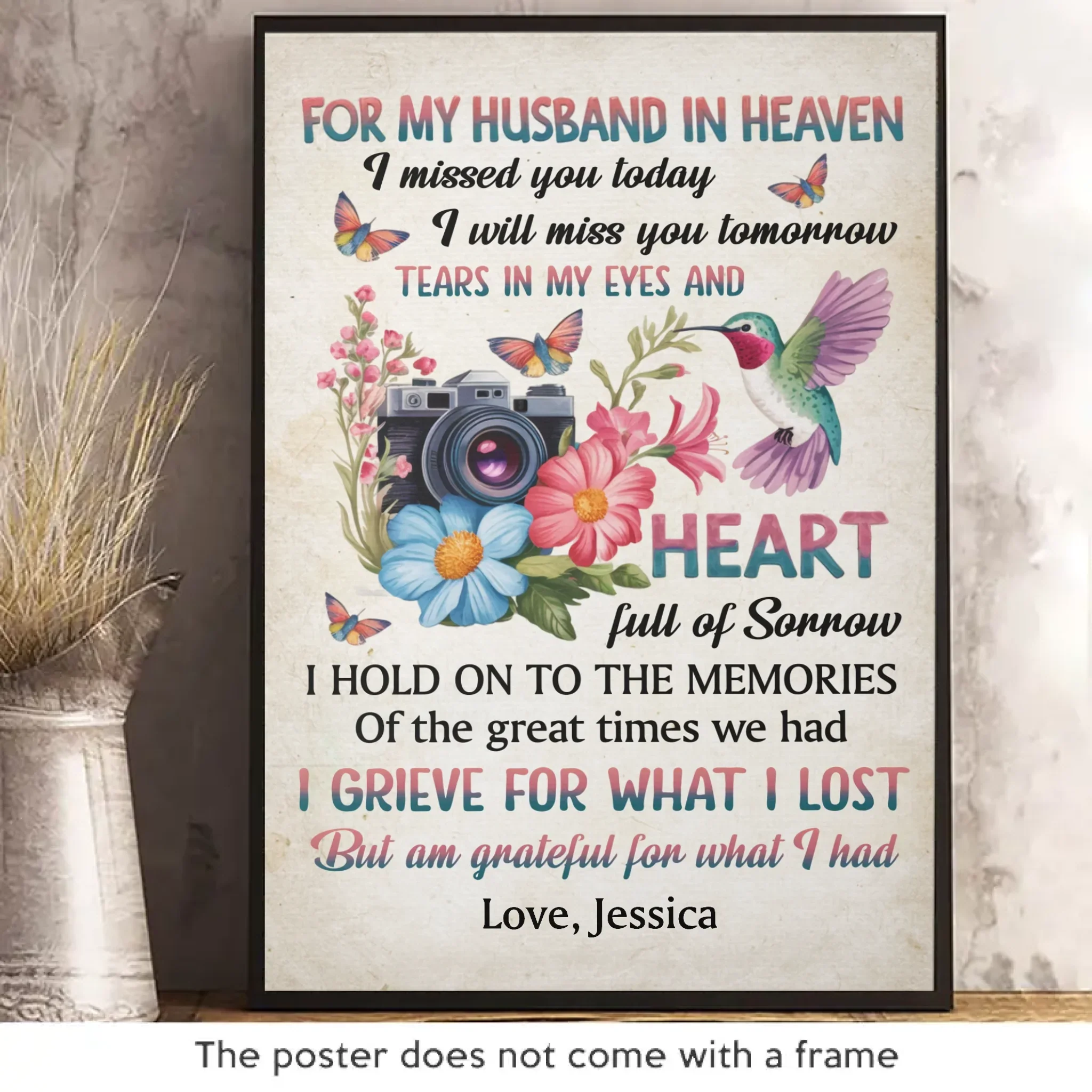 Memories Keep Us Together - Memorial Personalized Custom Vertical Poster - Sympathy Gift For Family Members - Image 2
