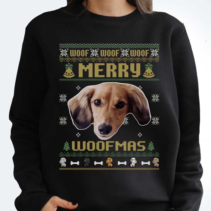Meowy Christmas - Personalized Custom Unisex T-shirt, Hoodie, Sweatshirt - Upload Image, Gift For Pet Lovers, Christmas Gift - Image 2