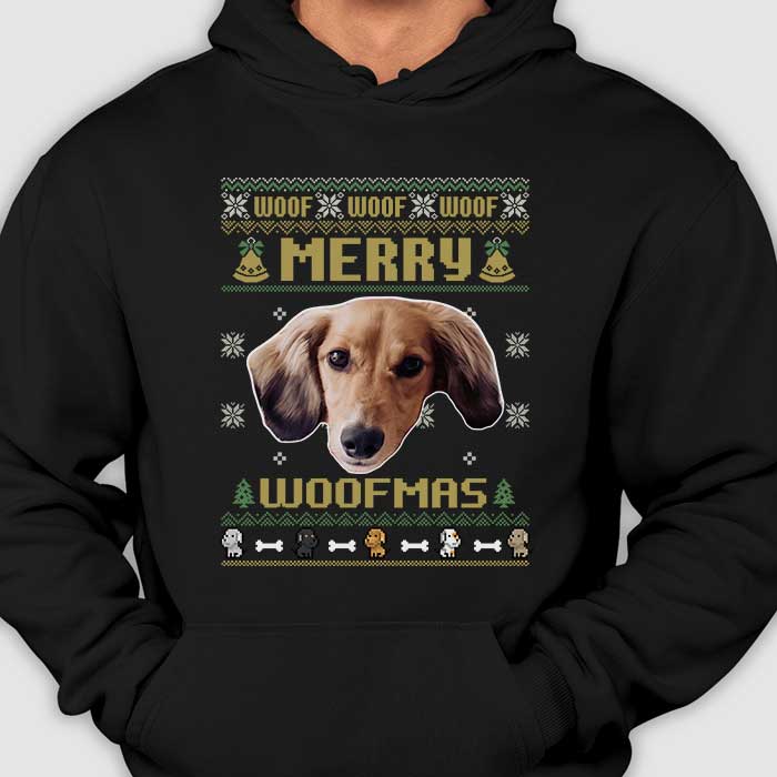 Meowy Christmas - Personalized Custom Unisex T-shirt, Hoodie, Sweatshirt - Upload Image, Gift For Pet Lovers, Christmas Gift - Image 4