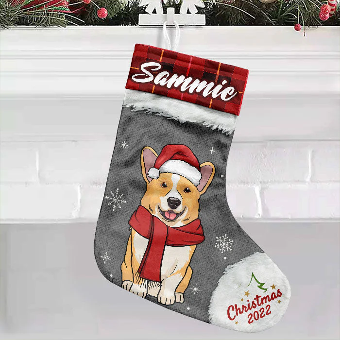 Merry Christmas My Beloved Fur Baby - Personalized Custom Christmas Stocking - Gift For Pet Lovers, Christmas Gift - Image 2