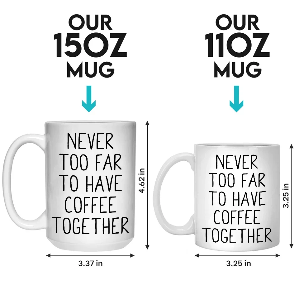 Miles Can’t Break The Bond We Share - Bestie Personalized Custom Mug - Christmas Gift For Best Friends, BFF, Sisters - Image 5