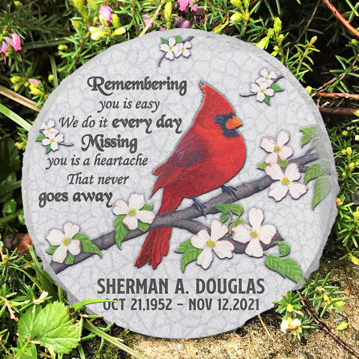 Missing You Is A Heartache - Personalized Memorial Stone, Human Grave Marker - Memorial Gift, Sympathy Gift - Image 2