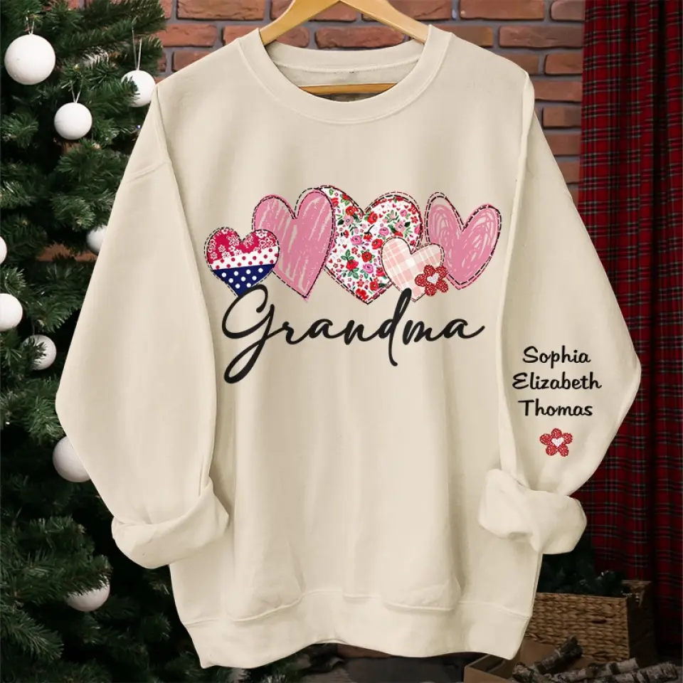 Moms Make Everything Better - Family Personalized Custom Unisex Sweatshirt With Design On Sleeve - Gift For Mom, Grandma - Image 4