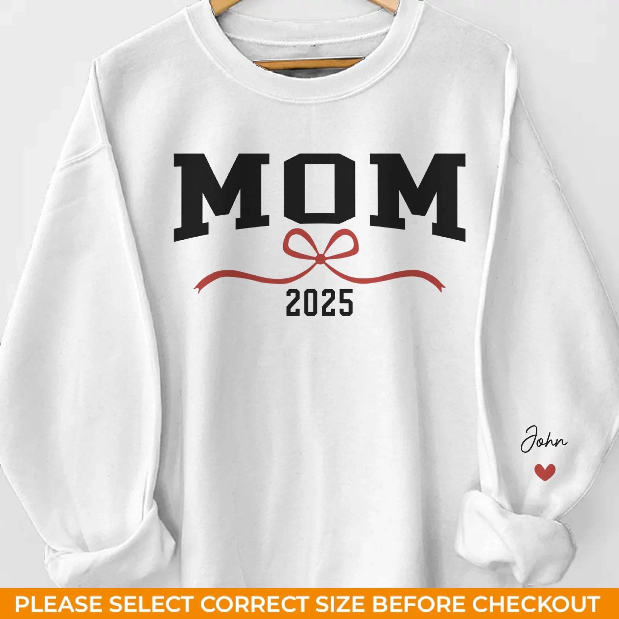 Moms Make The World Shimmer With Love - Family Personalized Custom Unisex Sweatshirt, Hoodie With Design On Sleeve - Gift For Mom, Grandma - Image 2