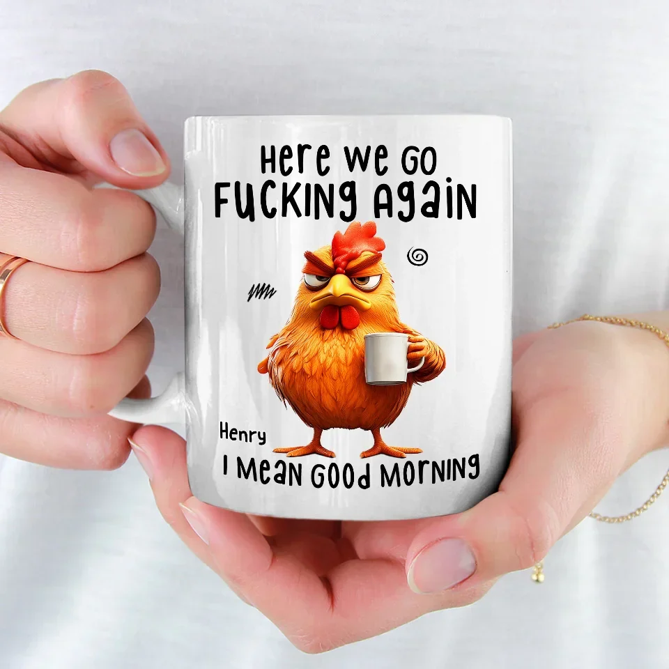 Morning, Let The Grumpiness Begin - Friend Personalized Custom Mug - Christmas Gift For Best Friends, Sisters, Family Members, Coworkers - Image 3