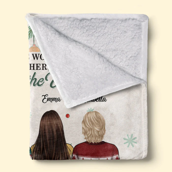 Mother & Daughters From The Start, Best Friends Forever From The Heart - Family Personalized Custom Blanket - Christmas Gift For Mother From Daughter - Image 3