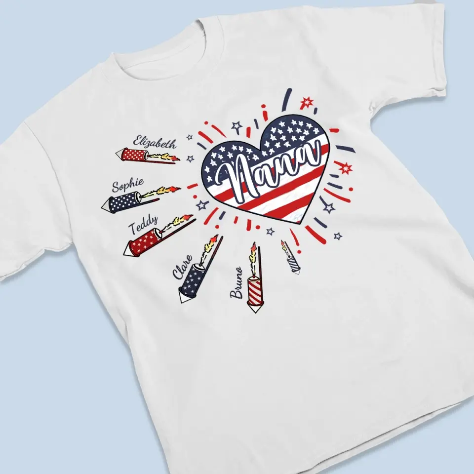 Mother, My Greatest Blessing Is That You Are Mine - Family Personalized Custom Unisex T-shirt, Hoodie, Sweatshirt - 4th Of July, Gift For Mom, Grandma - Image 3