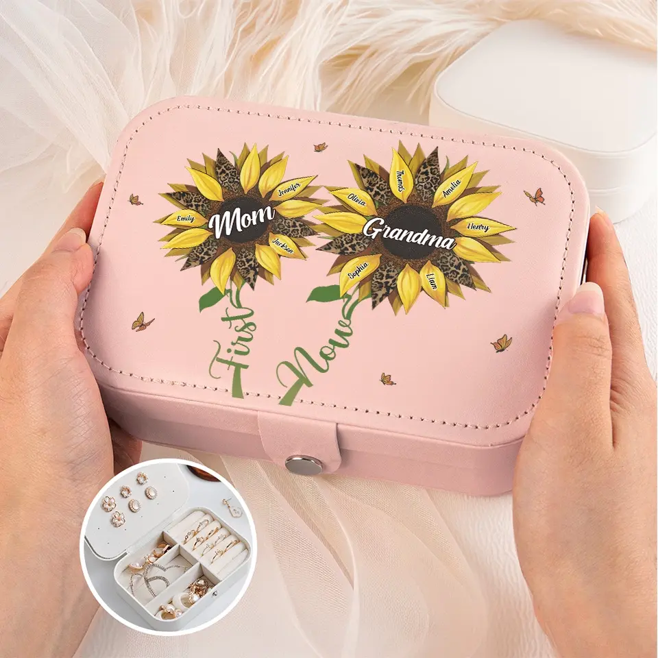 Mothers Are The Gardeners Of The Soul - Family Personalized Custom Jewelry Case - Gift For Mom, Grandma - Image 4