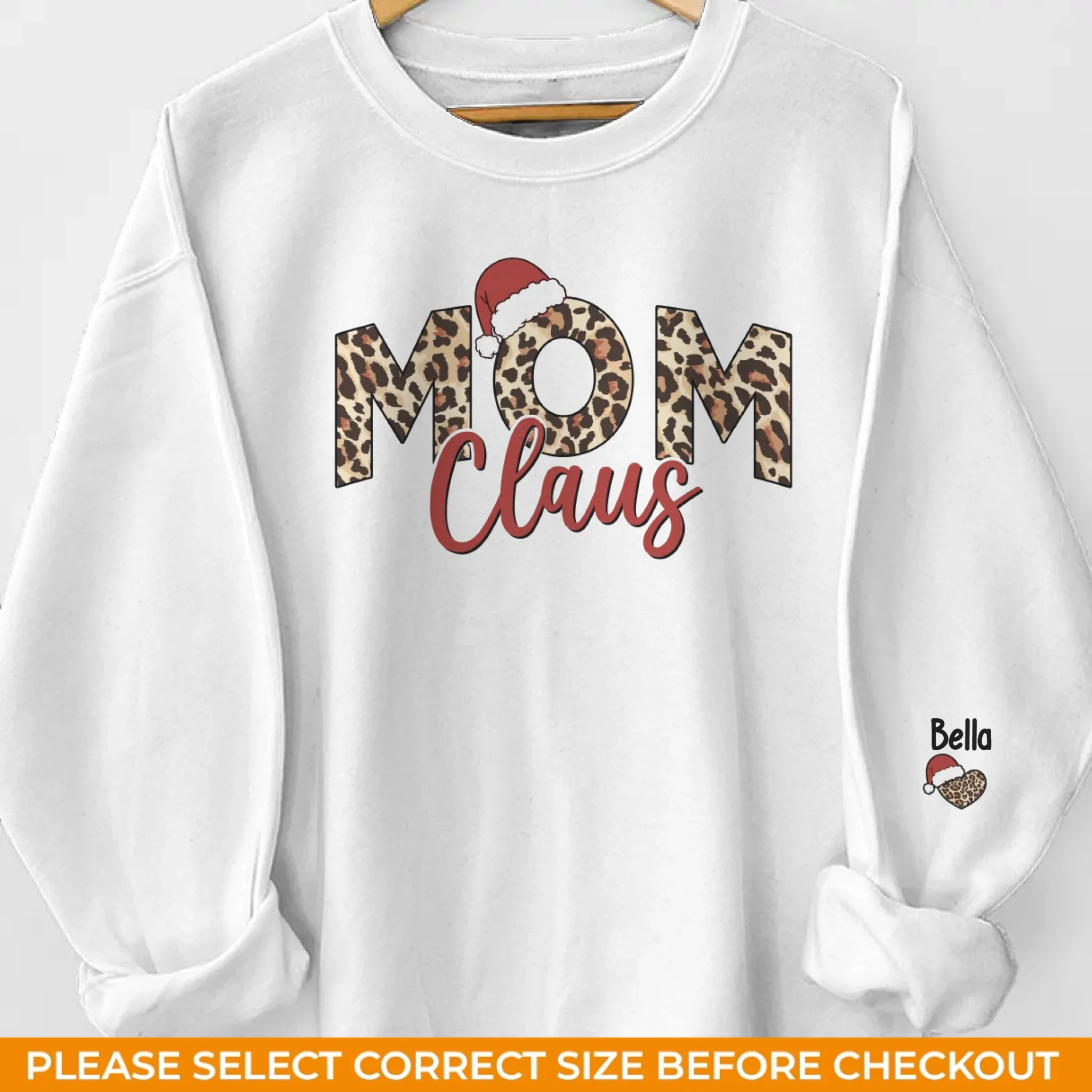 Mothers Paint The Colors Of Our World - Family Personalized Custom Unisex Sweatshirt With Design On Sleeve - Christmas Gift For Mom, Grandma - Image 2