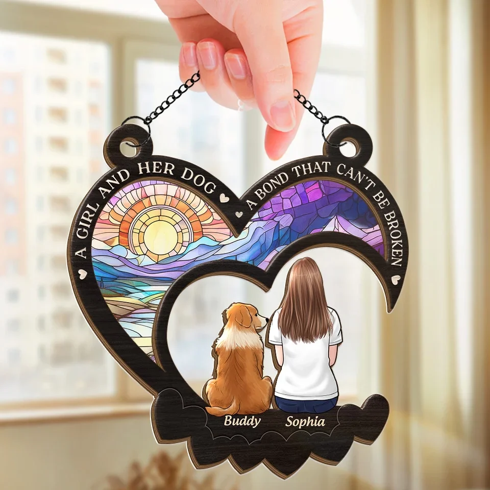 Much Loved Never Forgotten - Memorial Personalized Window Hanging Suncatcher - Sympathy Gift For Pet Owners, Pet Lovers - Image 3