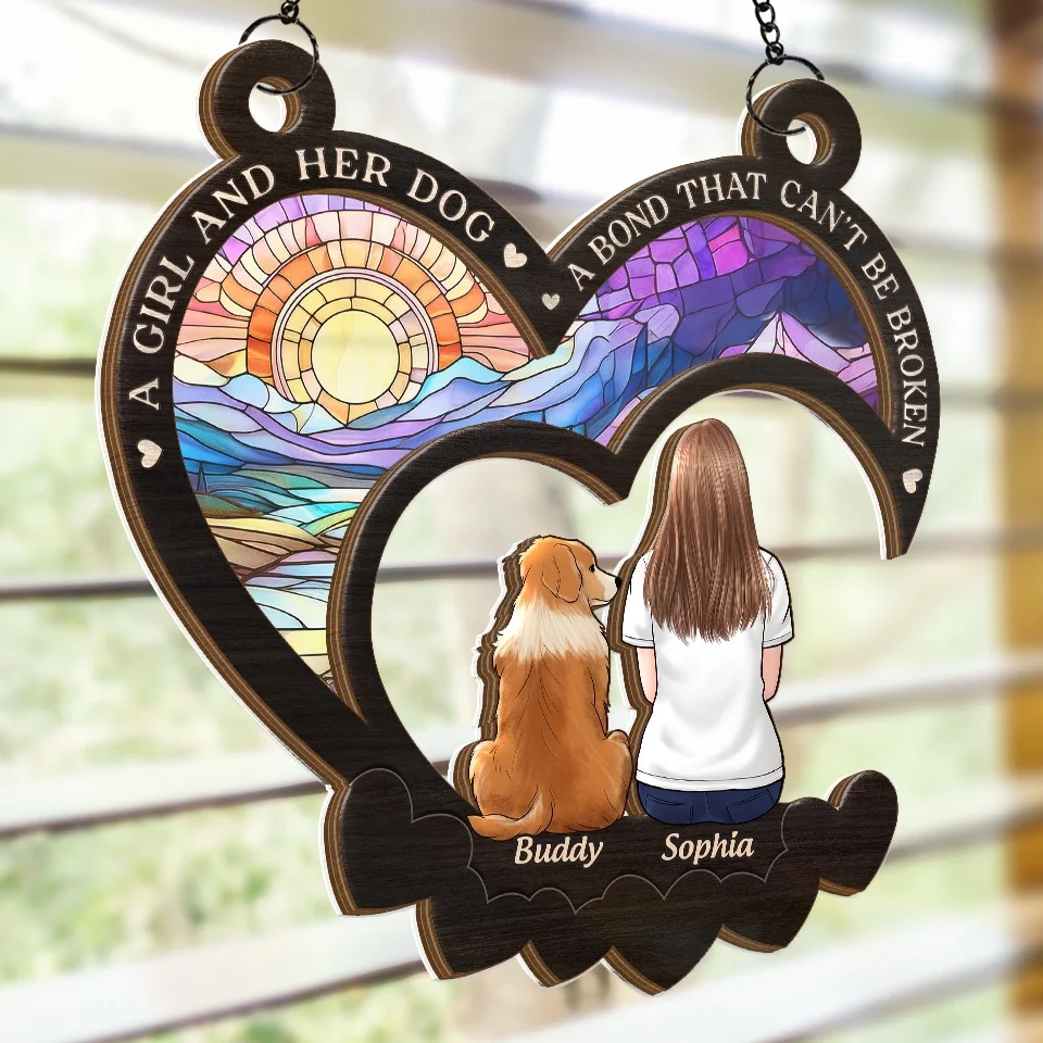 Much Loved Never Forgotten - Memorial Personalized Window Hanging Suncatcher - Sympathy Gift For Pet Owners, Pet Lovers - Image 4