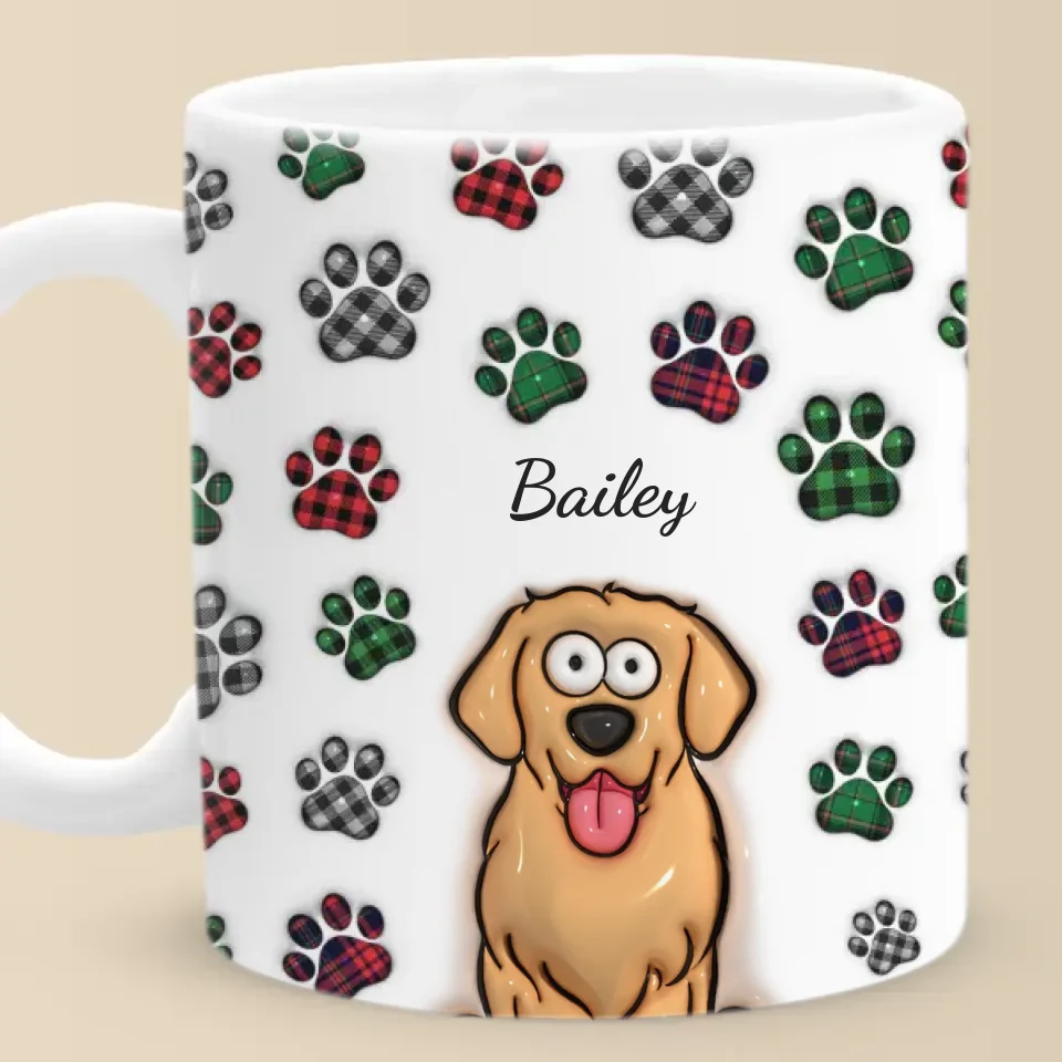 My Best Friend Has Four Paws - Dog & Cat Personalized Custom 3D Inflated Effect Printed Mug - Gift For Pet Owners, Pet Lovers - Image 3