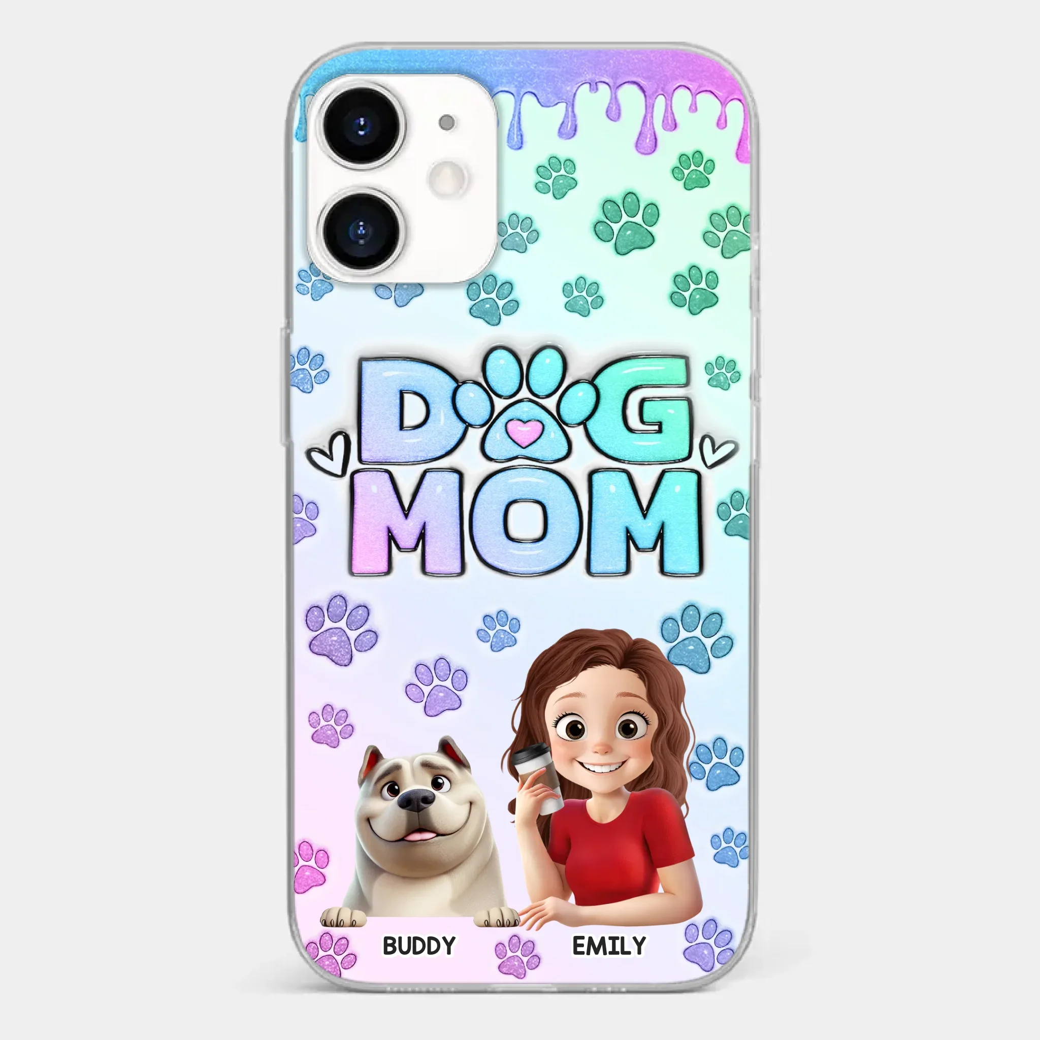 My Best Friend Has Paws - Dog Personalized Custom 3D Inflated Effect Printed Clear Phone Case - Gift For Pet Owners, Pet Lover - Image 10