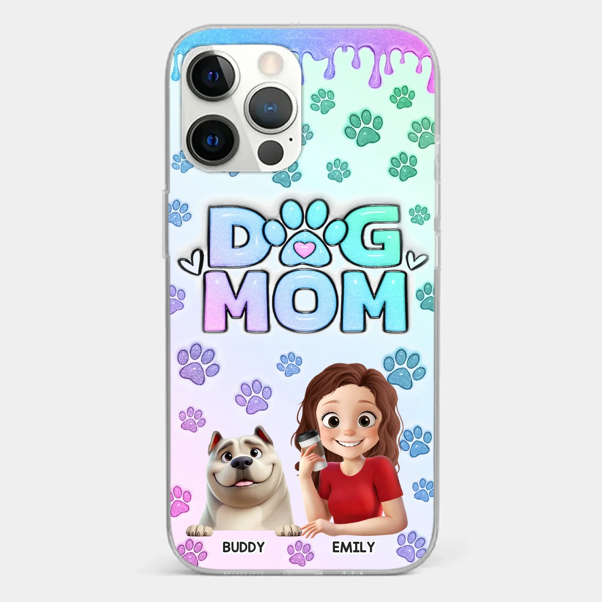 My Best Friend Has Paws - Dog Personalized Custom 3D Inflated Effect Printed Clear Phone Case - Gift For Pet Owners, Pet Lover - Image 12