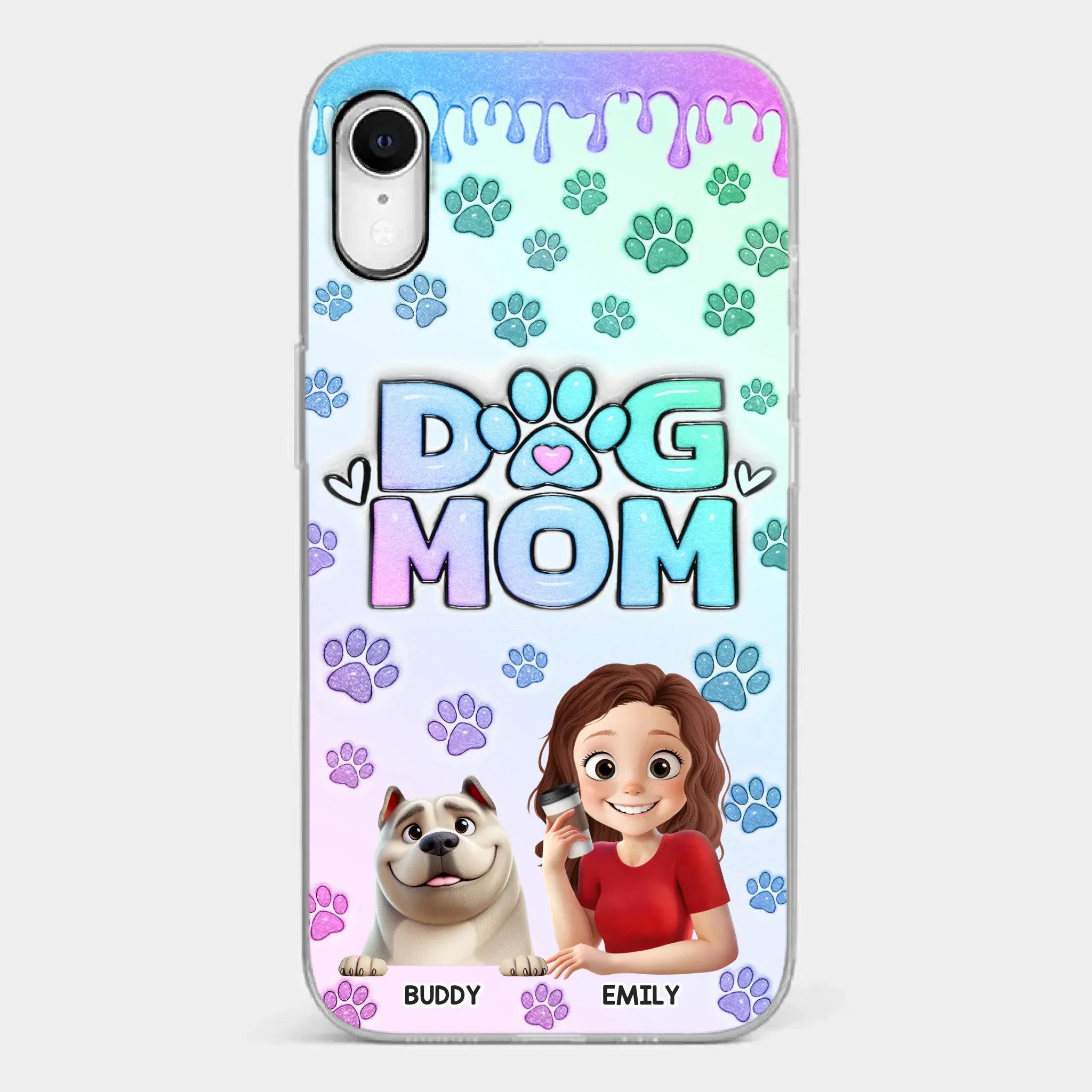 My Best Friend Has Paws - Dog Personalized Custom 3D Inflated Effect Printed Clear Phone Case - Gift For Pet Owners, Pet Lover - Image 25