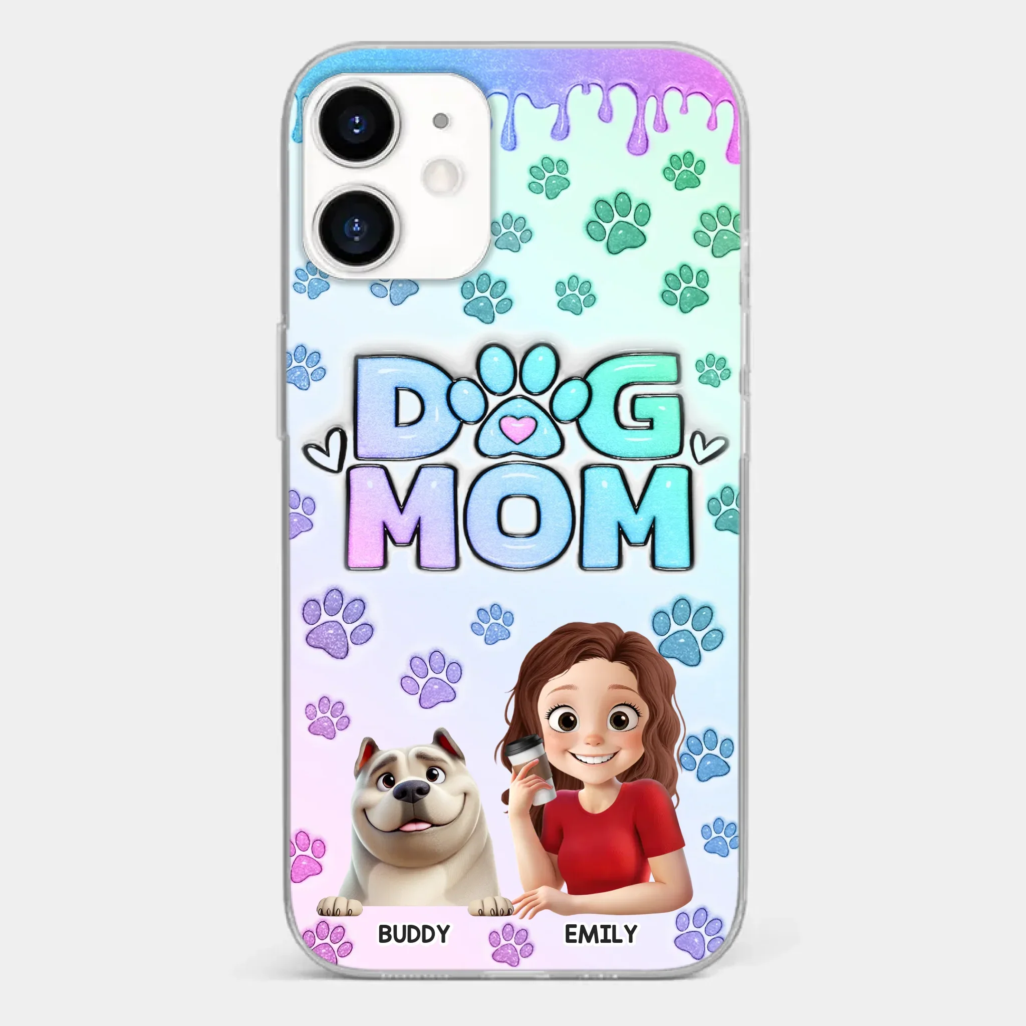 My Best Friend Has Paws - Dog Personalized Custom 3D Inflated Effect Printed Clear Phone Case - Gift For Pet Owners, Pet Lover - Image 9