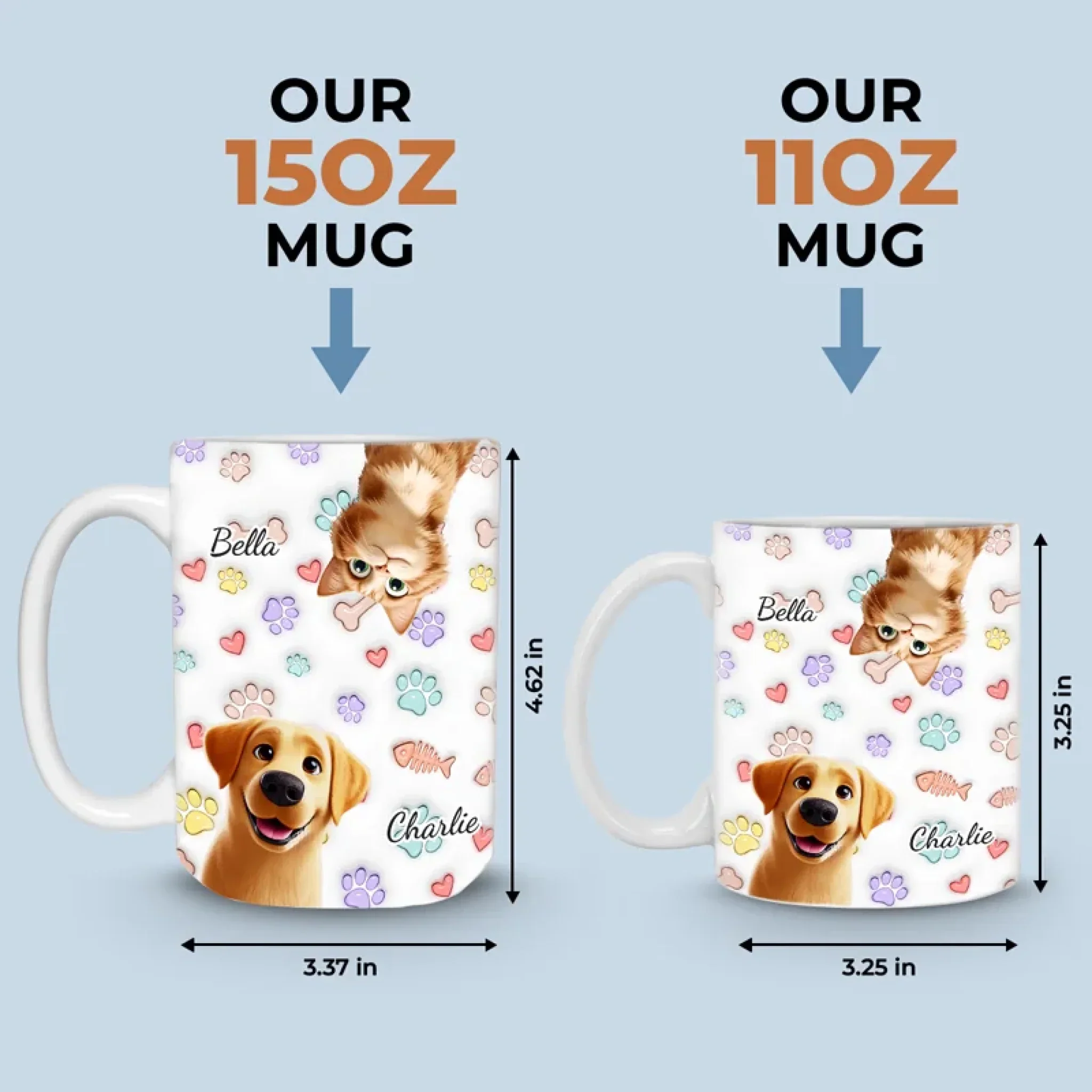 My Cat Is My Therapist - Dog & Cat Personalized Custom 3D Inflated Effect Printed Mug - Gift For Pet Owners, Pet Lovers - Image 6