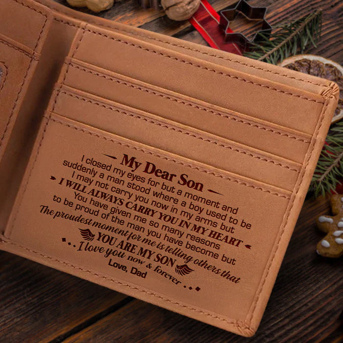 My Dear Son I Closed My Eyes For But A Moment - Bifold Wallet - To My Son, Gift For Son, Son Gift From Dad And Mom, Birthday Gift For Son, Christmas Gift - Image 5