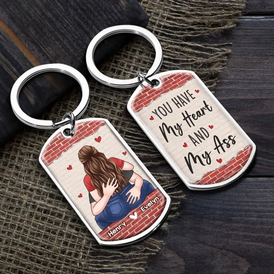 My Favorite Love Story Is Ours - Couple Personalized Custom Keychain - Gift For Husband Wife, Anniversary - Image 4