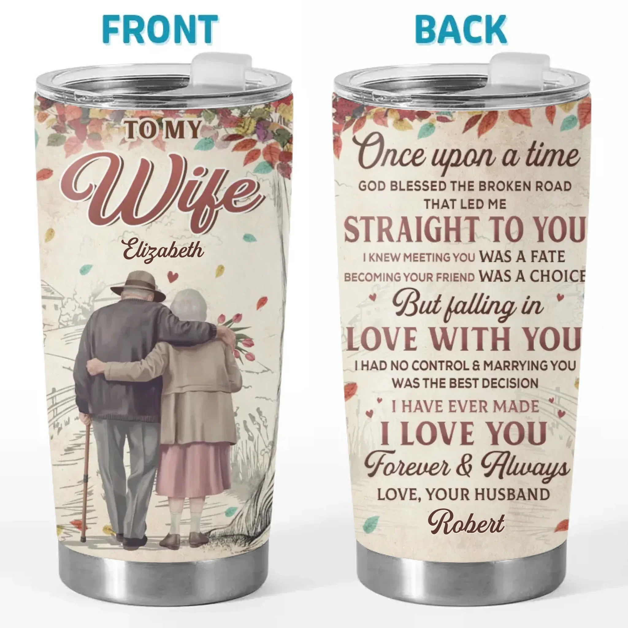 My Favourite Love Story Is Ours - Couple Personalized Custom Tumbler - Gift For Husband Wife, Anniversary - Image 2