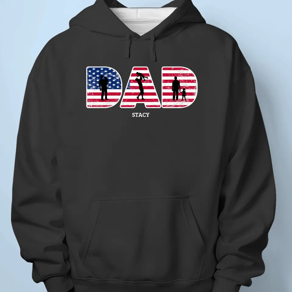 My First Hero, My Forever Friend - Family Personalized Custom Unisex T-shirt, Hoodie, Sweatshirt - Gift For Dad - Image 5